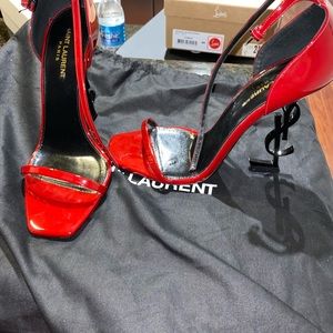 Saint Laurent opyum ysl ankle strap sandal
